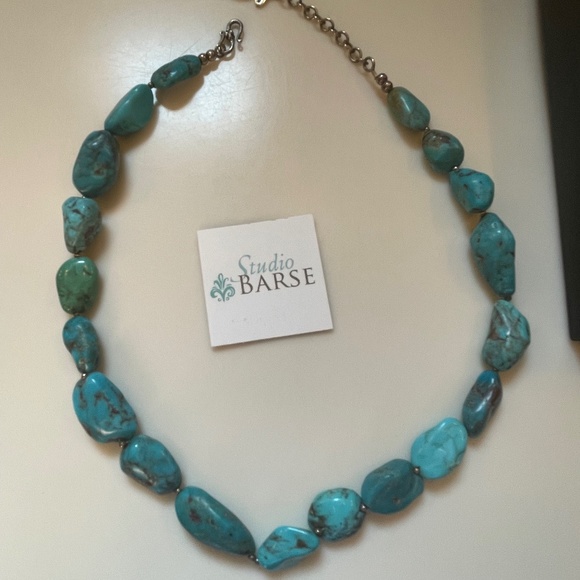 Studio Barse Jewelry - Genuine Turquoise Large Stones  Necklace NICE!
